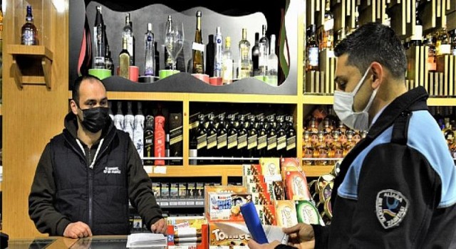 Aliağa’da Kovid-19 Denetimleri Devam Ediyor