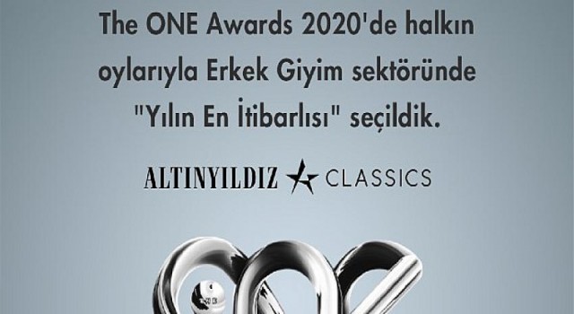 Altınyıldız Classics erkek giyim sektöründe “Yılın En İtibarlısı”