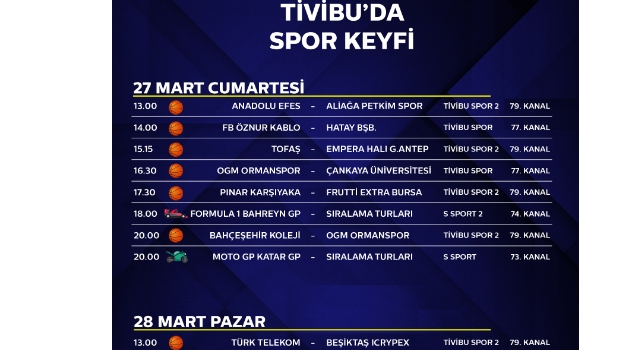 Kadınlar Basketbol Ligi çeyrek final heyecanı Tivibu’da