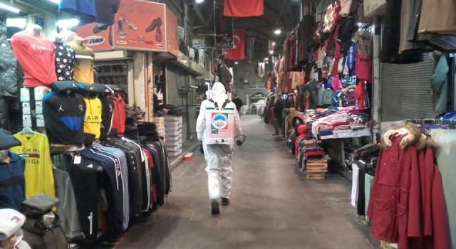 Kayseri Melikgazi’de dezenfekte çalışmaları sürüyor