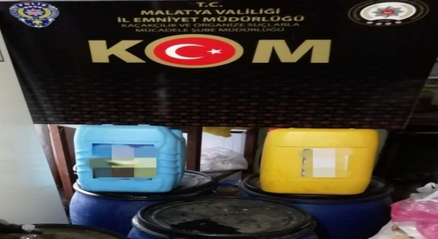 Malatya’da 400 litre sahte rakı ve şarap ele geçirildi