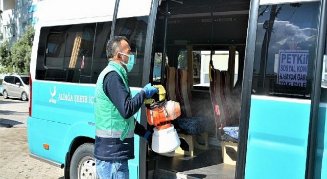 Aliağa Belediyesi Hijyen Çalışmalarına Ara Vermiyor