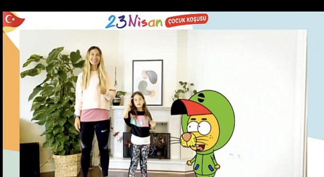 Eker’in online olarak düzenlediği 23 Nisan Çocuk Koşusu’na yüzlerce çocuk katıldı