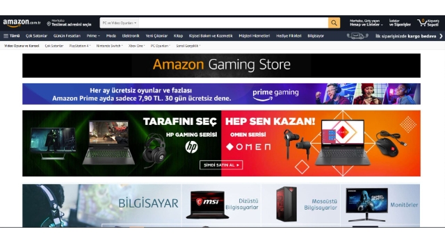 Amazon.com.tr’de ‘Gaming Store’ açıldı