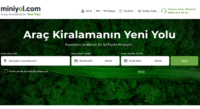 Araç Kiralamanın Yeni Yolu : Miniyol.com