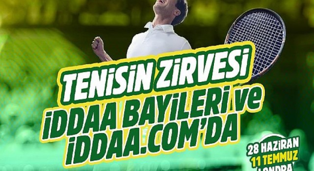 Teniste canlı bahis fırsatı iddaa’da