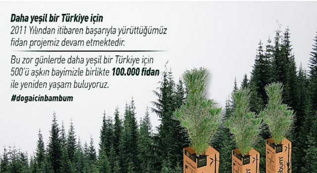 Yeşil Bir Türkiye İçin 100 Bin Fidan Dağıtımı