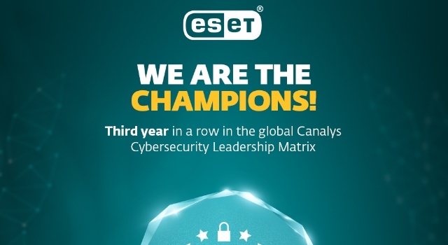 ESET, üst üste üçüncü kez şampiyon