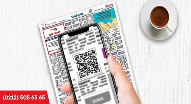 Hürriyet Seri İlanlarda QR Kod Dönemi