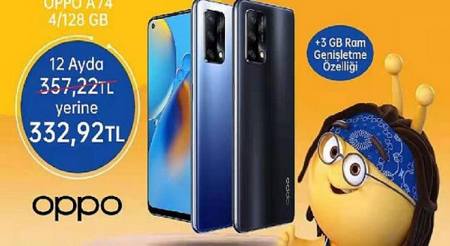 OPPO A74 ve OPPO Enco Air Sarı Günler Kampanyasında İndirimli Fiyatlarıyla Turkcell Mağazalarında