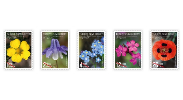 PTT’DEN “KIR ÇİÇEKLERİ” KONULU RESMİ POSTA PULLARI