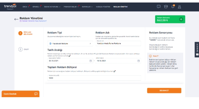 Trendyol satıcılarına tek adımda Facebook’ta reklam verme kolaylığı