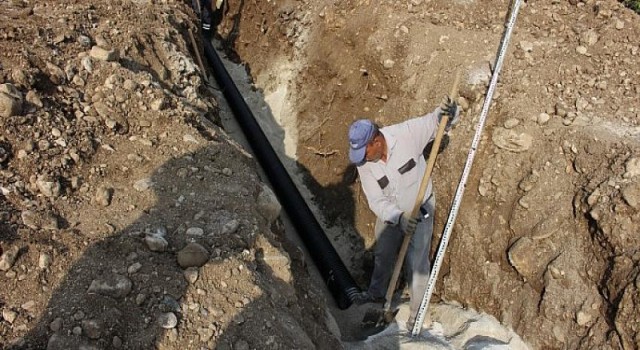 Büyükşehir’den Kemer Kuzdere’de alt yapı çalışması