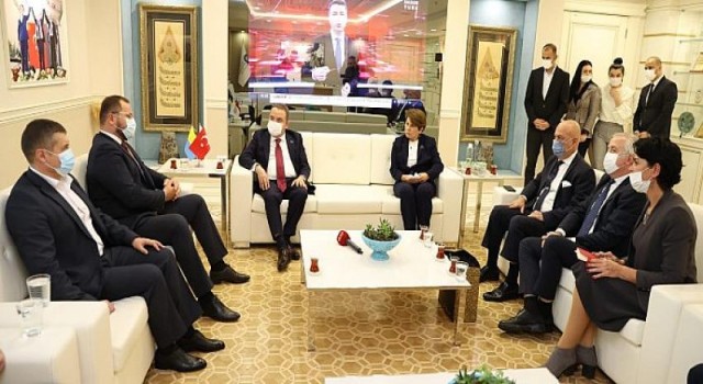 Ukrayna Lutsk Belediye Başkanı Başkan Böcek’iziyaret etti