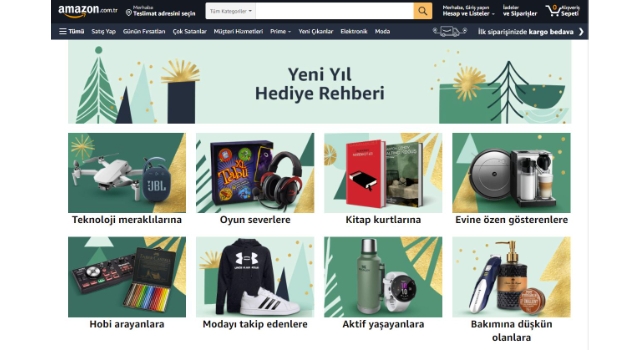 Amazon Türkiye’den hediye seçmeyi kolaylaştıran Yeni Yıl Hediye Rehberi