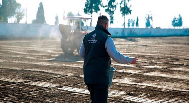 Aydın Büyükşehir Belediyesi tarım arazilerini değerlendirmek için arpa ekimine başladı