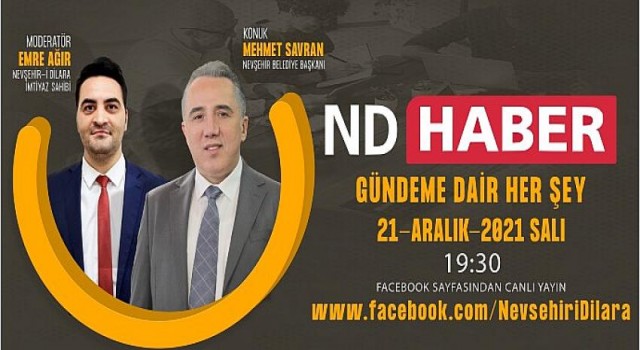 Başkan Savran, ND Haber’de Ağır’ın Konuğu Olacak