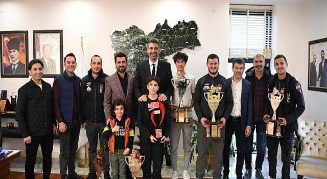 Başkan Kocaman Motosiklet Kulübünü Kabul Etti