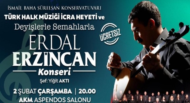 Erdal Erzincan ile türkü dolu gece