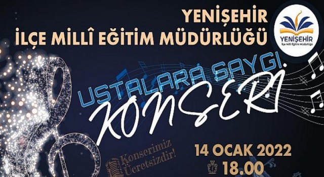 Yenişehir’de sağlık çalışanlarına ithafen konser