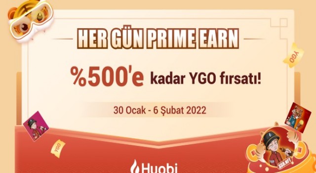 Huobi, yüksek getiri fırsatı sunan “Her Gün PrimeEarn” etkinliğini başlattı