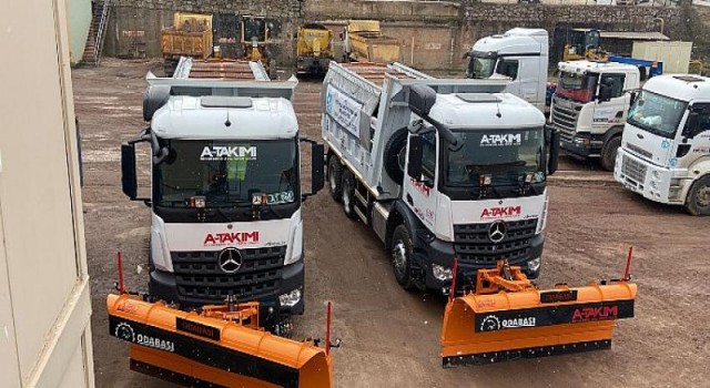 Araç parkını genişleten A Takımı karla mücadeleye destek veriyor