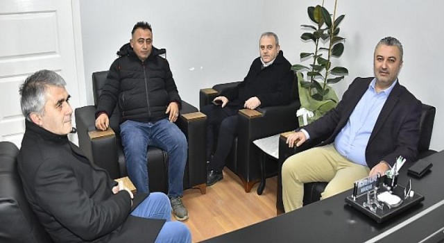 Malkara Belediye Başkanı Ulaş Yurdakul’dan Madeni Eşya ve Sanatkarlar Esnaf Odası Başkanı Salih Engin’e Hayırlı Olsun Ziyaret