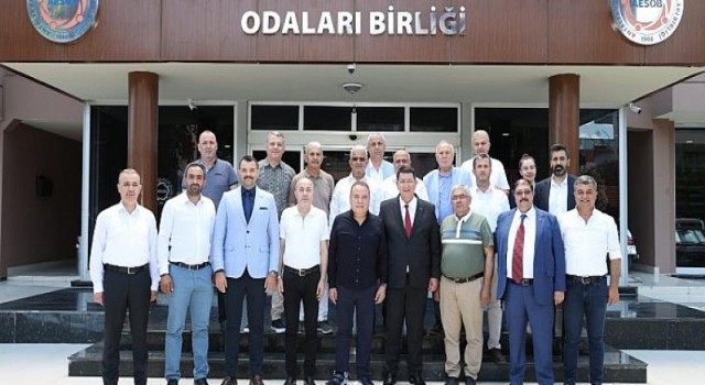 Başkan Böcek AESOB’u ziyaret etti