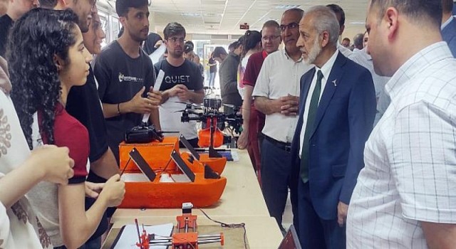 Harran Mühendislik Fakültesi Öğrencileri Ürettikleri Projeleri Sergilediler