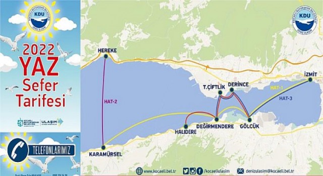 Kocaeli Deniz ulaşımında yaz tarifesi başladı