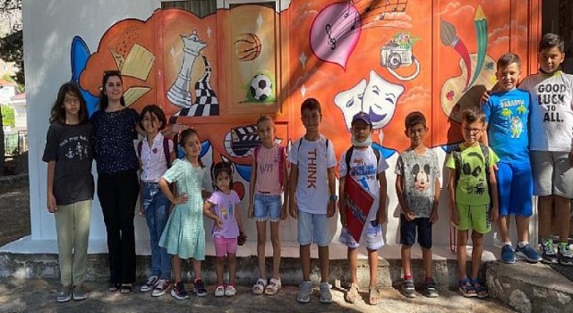 Karaburunlu Çocuklar Yaz Okulu’nda pek keyifli