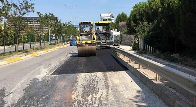 Umuttepe yolundaki bozulmaya hızlı müdahale