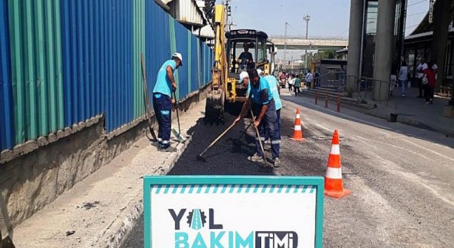 Darıca’da bozulan yollara anında müdahale