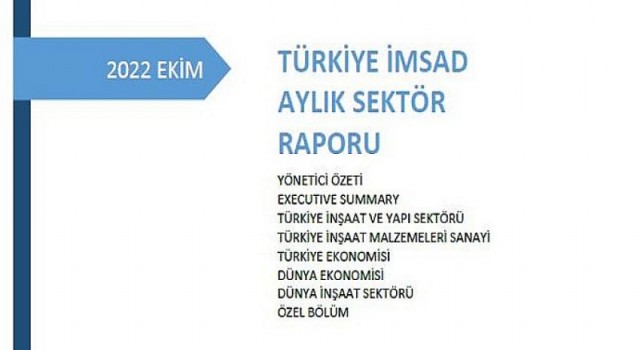 Türkiye İMSAD Aylık Sektör Raporunu Açıkladı