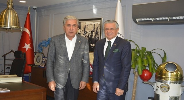 Başkan Topaloğlu&#39;ndan Çetin&#39;e hayırlı olsun ziyareti