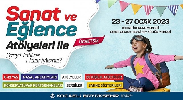 Büyükşehir&#39;den yarıyıl tatilinde sanat ve eğlence atölyeleri