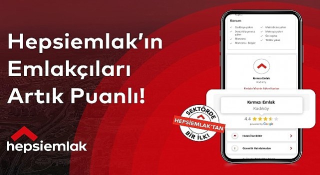 Emlak Ofislerinin Değerlendirme Puanları Hepsiemlak&#39;ta!