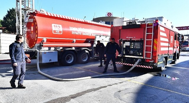 ESHOT&#39;un mazot tankerleri artık yangın söndürmede kullanılacak