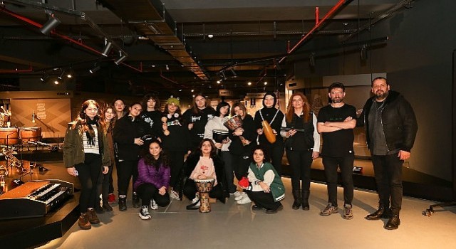 Müzede ritim atölyesine katıldılar