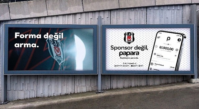 Papara&#39;dan Beşiktaş Sponsorluğuna Yeni Reklam Kampanyası