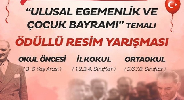 Aydın Büyükşehir Belediyesinden 23 Nisan Temalı Ödüllü Resim Yarışması