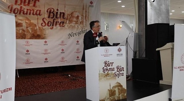 Nevşehirde, Kültür ve Turizm Bakanlığı Vakıflar Genel Müdürlüğünce ”Bir Lokma Bin Sofra” iftar programı düzenlendi