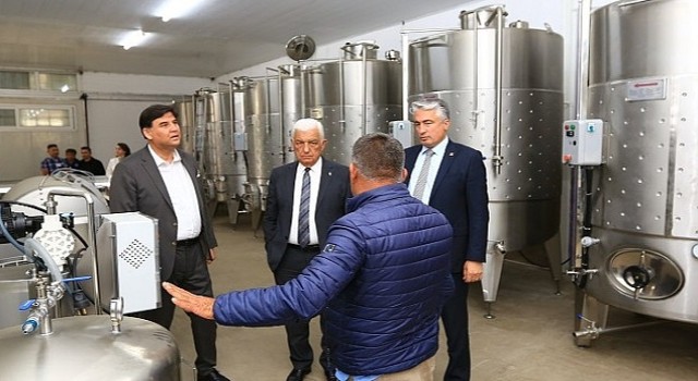 Üzüm Suyu, Sirke, Pekmez ve Şarap Üretim Tesisinde Çalışmalar Devam Ediyor