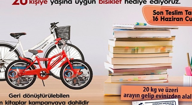 Kitaplar İnegöl Belediyesi İle Bisiklete Dönüşüyor