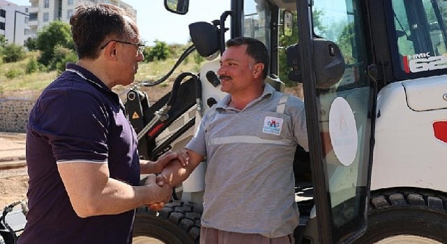 Başkan Savran çalışma alanlarında incelemelerde bulundu 