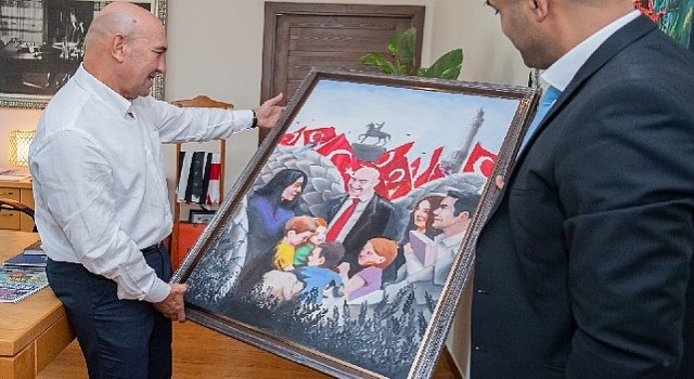 Başkan Soyere teşekkür portresi