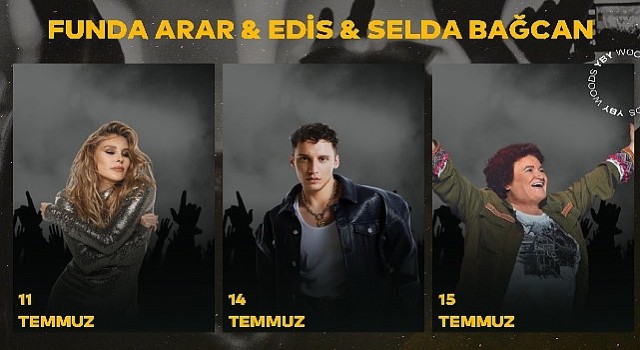 Funda Arar, Edis ve Selda Bağcan İstanbul&#39;un En Büyük Açık Hava Sahnesi YBY Woods&#39;ta