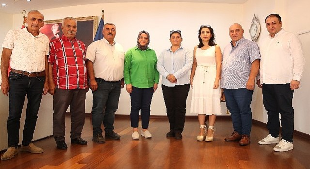 İncirliovanın CHP ve İYİ Partili Belediye Meclis Üyeleri Başkan Çerçioğlunu ziyaret etti