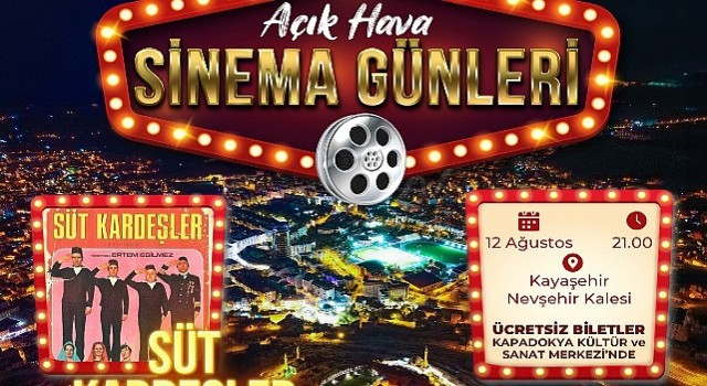 Açık Hava Sinema Günlerinde Hafta Sonu “Süt Kardeşler” Günü