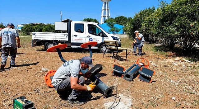Antalya Büyükşehirden Serikn mahallelerine spor aletleri